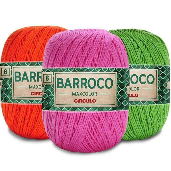Barbante Barroco Max Color 200G 10 Unidades Cores Variadas - Circulo Imagem de Barbante Barroco Max Color 200G 10 Unidades Cores Variadas