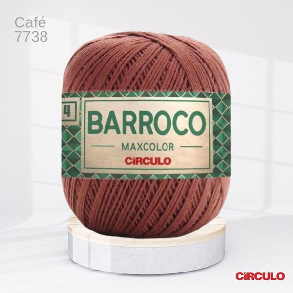 Imagem de Barbante Barroco MaxColor Café 7738 nº 4 200g