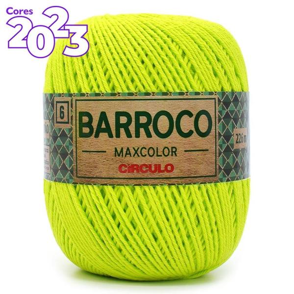 Barbante Barroco MaxColor nº 6 200g - 5583 Verde Limão - CÍRCULO Imagem de Barbante Barroco MaxColor nº 6 200g - 5583 Verde Limão