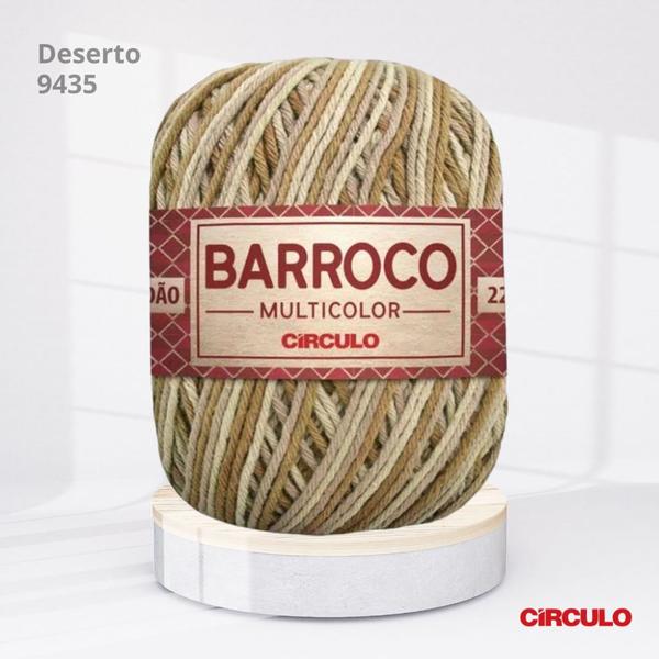 Barbante Barroco Multicolor 200g nº6 Deserto 9435 - Círculo Imagem de Barbante Barroco Multicolor 200g nº6 Deserto 9435
