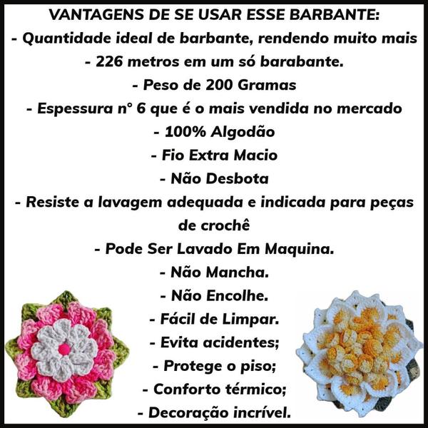 Imagem de Barbante Barroco Multicolor Espessura Fio 6 Novelo com 226 Metros 885 TEX Circulo