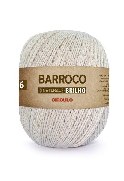 Barbante Barroco Natural Brilho 400g - Círculo Imagem de Barbante Barroco Natural Brilho 400g