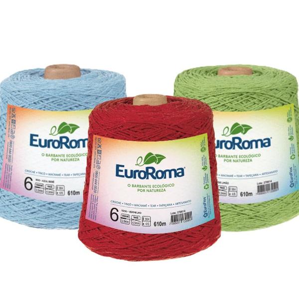 Imagem de Barbante Colorido EuroRoma nº6 - 610m/600g