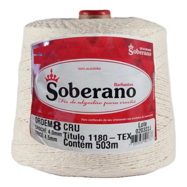 Barbante Cru Fio N 4, 6, 8 Soberano 700 gramas 100% Algodão Para Crochê, Amigurumi, Tear e Tricô Imagem de Barbante Cru Fio N 4, 6, 8 Soberano 700 gramas 100% Algodão Para Crochê, Amigurumi, Tear e Tricô