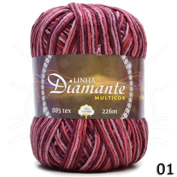 Imagem de Barbante Diamante Multicor nº06 200g