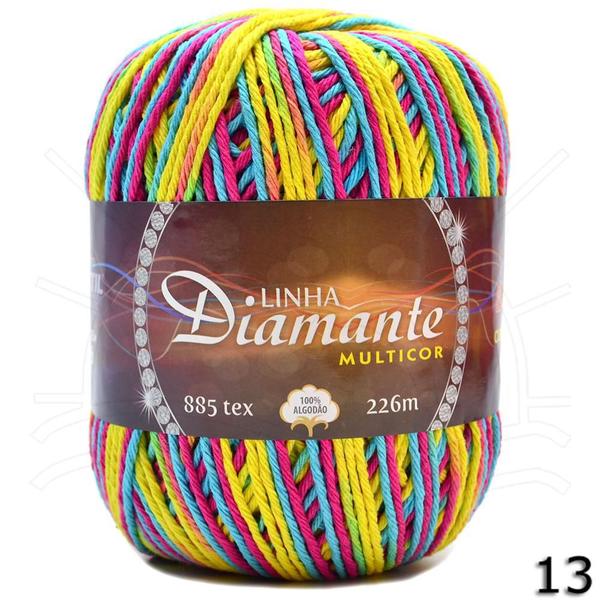 Imagem de Barbante Diamante Multicor nº06 200g