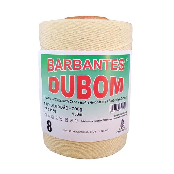 Imagem de Barbante Dubom Amarelo Bebê - 700Gr - Fio 8 - 550m