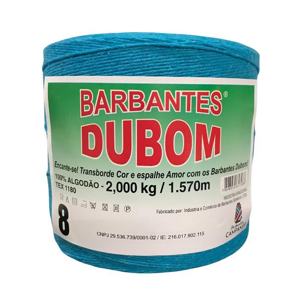 Imagem de Barbante Dubom Azul Turquesa - 2 Kg - Fio 8 - 1570m