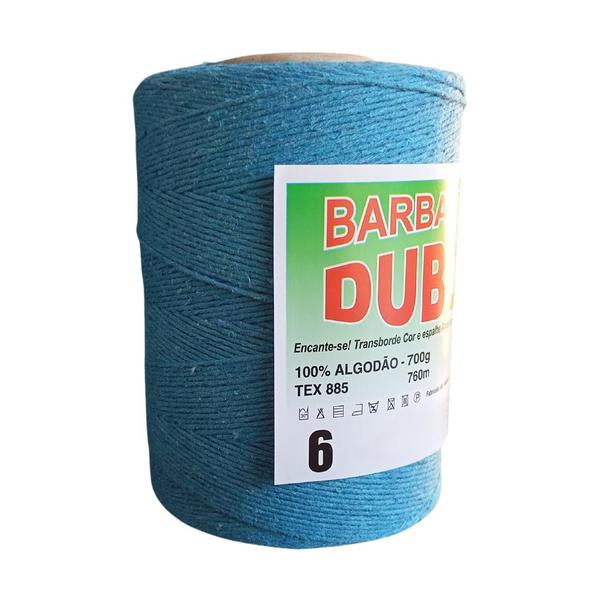 Imagem de Barbante Dubom Azul Turquesa - 700Gr - Fio 6 - 760m