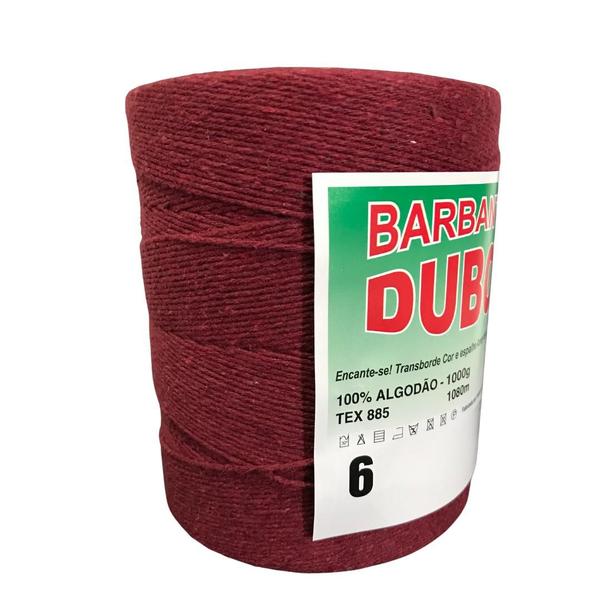 Barbante Dubom Bordo - 1 Kg - Fio 6 - Barbantes Dubom Imagem de Barbante Dubom Bordo - 1 Kg - Fio 6