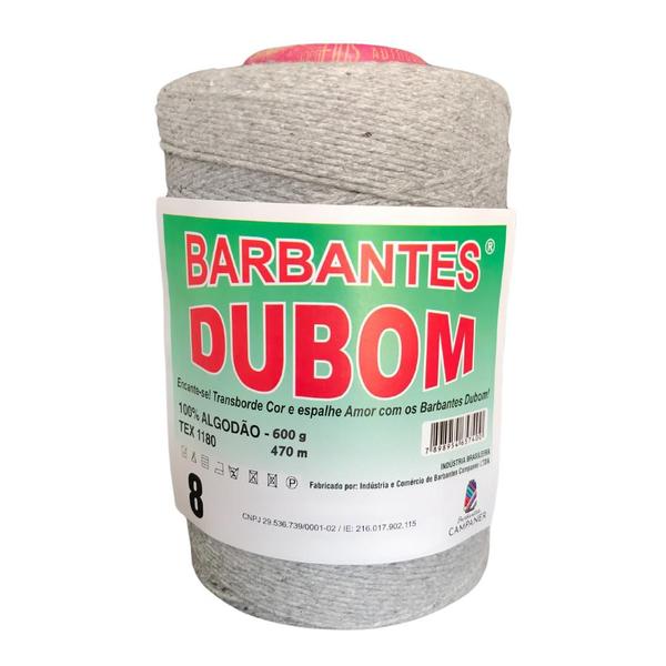 Imagem de Barbante Dubom Cinza Claro - 600 Gr - Fio 8 - 470m