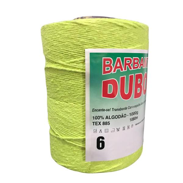 Imagem de Barbante Dubom Verde Neon - 1 Kg - Fio 6 - 1080m