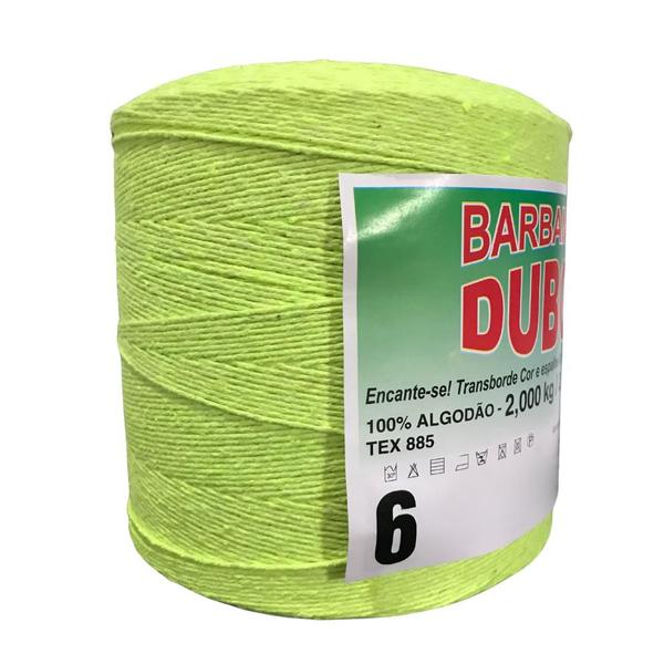 Imagem de Barbante Dubom Verde Neon - 2 Kg - Fio 6 - 2300m