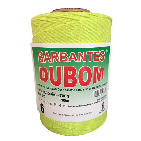 Imagem de Barbante Dubom Verde Neon - 700 Gr - Fio 6 - 760m