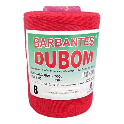 Imagem de Barbante Dubom Vermelho - 700Gr - Fio 8 - 550m