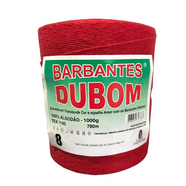 Imagem de Barbante Dubom Vermelho Escarlate - 1 Kg - Fio 8 - 780m