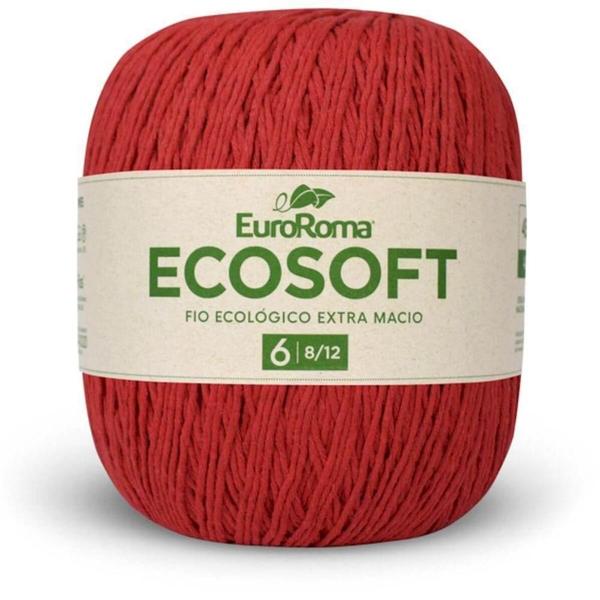 Barbante Ecosoft 8/12 422G 452M Vermelho 1000 Euroroma Imagem de Barbante Ecosoft 8/12 422G 452M Vermelho 1000 Euroroma