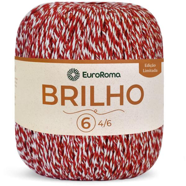 Imagem de Barbante Euroroma Brilho Ouro Nº 6 Edição Limitada Natal