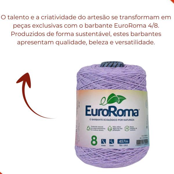 Imagem de Barbante Euroroma Colorido 4/8 457M Com 600G