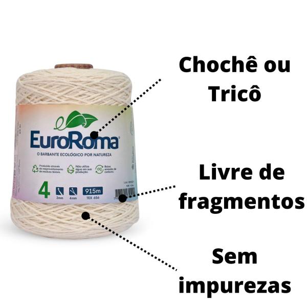 Imagem de Barbante Euroroma Cru 4/4 Com 600G