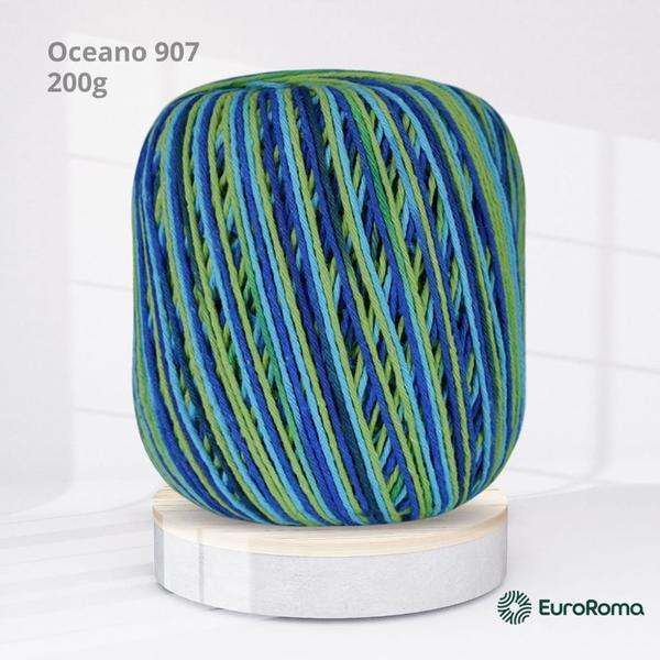 Imagem de Barbante Milano Cor Oceano 907 - 200g EuroRoma