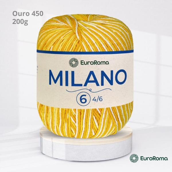 Imagem de Barbante Milano Ouro 450 - 200g EuroRoma