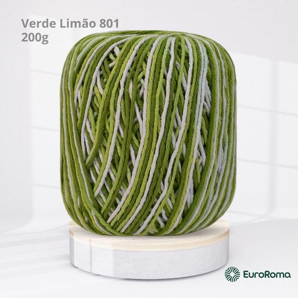 Barbante Milano Verde Limão 801 - 200g EuroRoma Imagem de Barbante Milano Verde Limão 801 - 200g EuroRoma