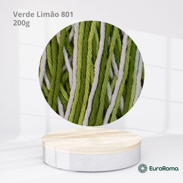 Barbante Milano Verde Limão 801 - 200g EuroRoma Imagem de Barbante Milano Verde Limão 801 - 200g EuroRoma