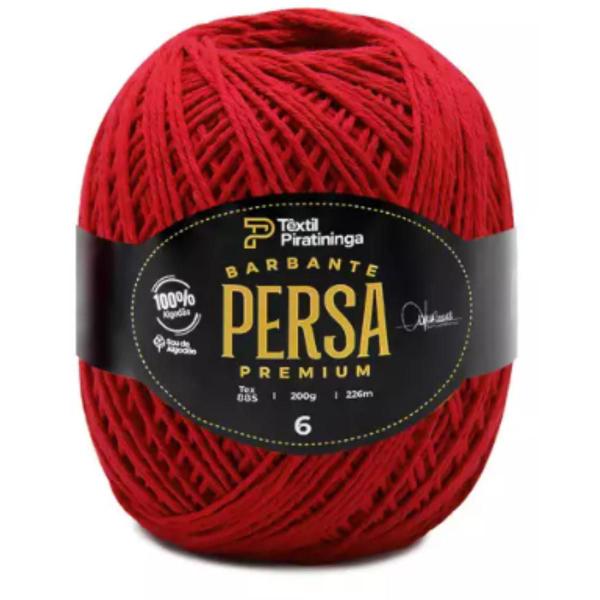 Imagem de Barbante Premium Persa Brilho 200gr 4/6 VERMELHO