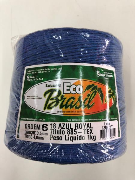 Imagem de Barbante Soberano Eco Brasil Azul Royal 1Kg n 6