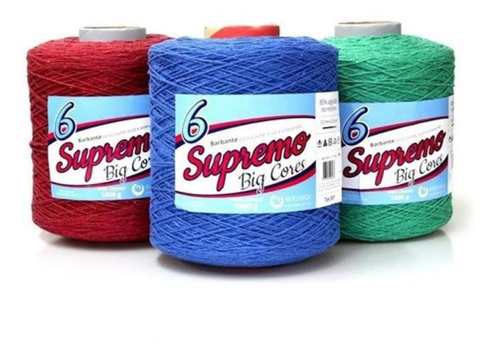 Barbante Supremo N6 1.8Kg 10 Unidades Cores Variadas - Enovelar Imagem de Barbante Supremo N6 1.8Kg 10 Unidades Cores Variadas