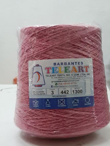 BARBANTE TELEART Nº 3 cor 21 ROSA - TELEART TEXTIL Imagem de BARBANTE TELEART Nº 3 cor 21 ROSA