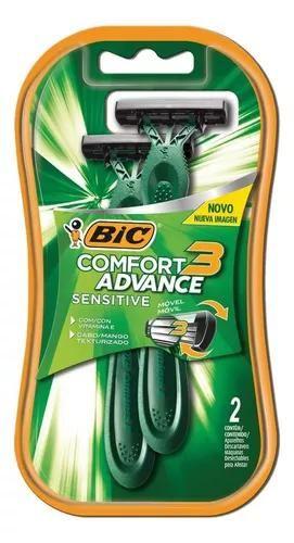 Imagem de Barbeador Comfort 3 Advance Sensitive descartável 2 un - Bic