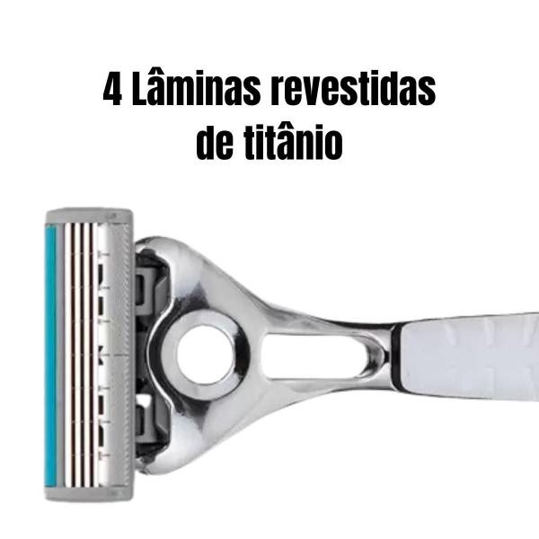 Imagem de Barbeador Schick Quattro Titanium +3 Refis