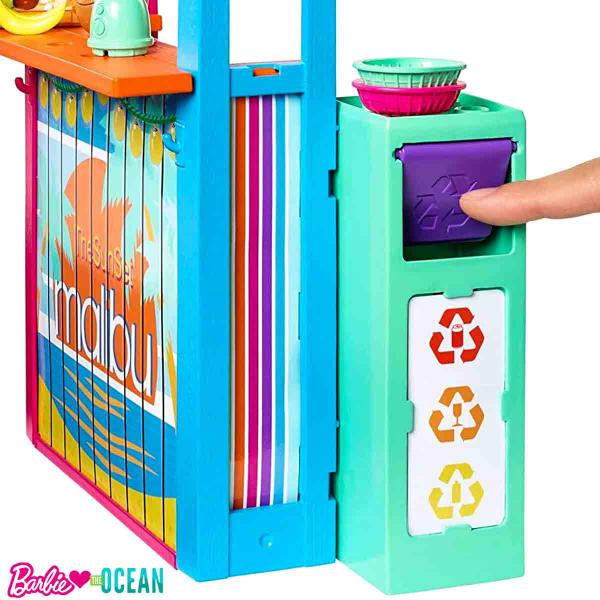 Imagem de Barbie 18 Acessórios para Boneca Barraca de Praia The Ocean Mattel GYG23