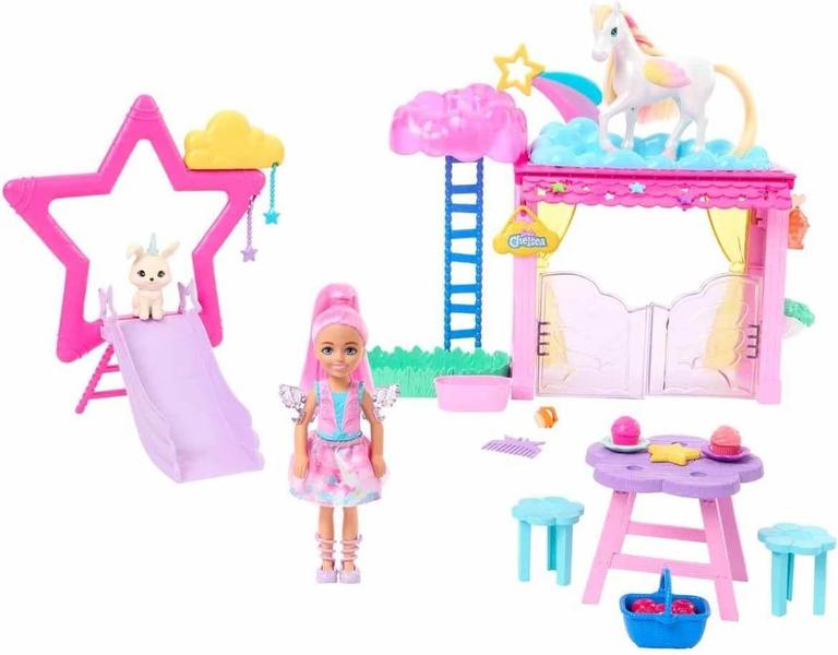 Imagem de Barbie A Touch Of Magic Chelsea E Pégaso HNT67 Mattel