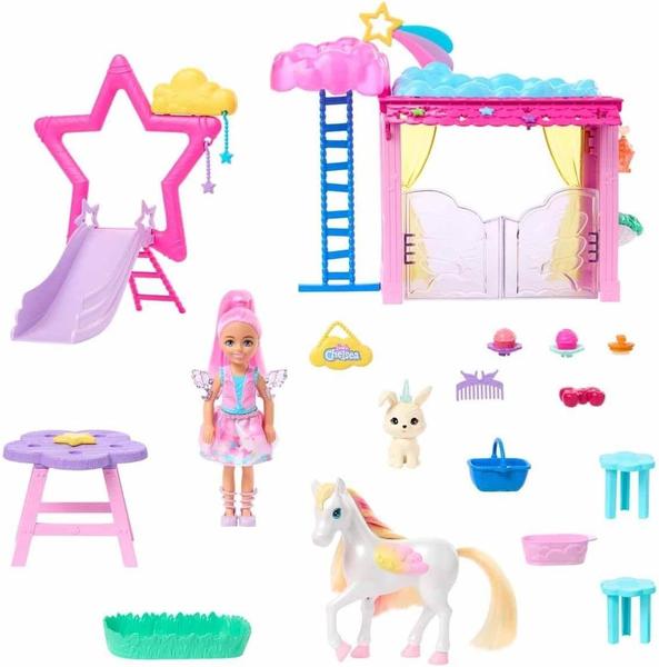 Imagem de Barbie A Touch Of Magic Chelsea E Pégaso HNT67 Mattel