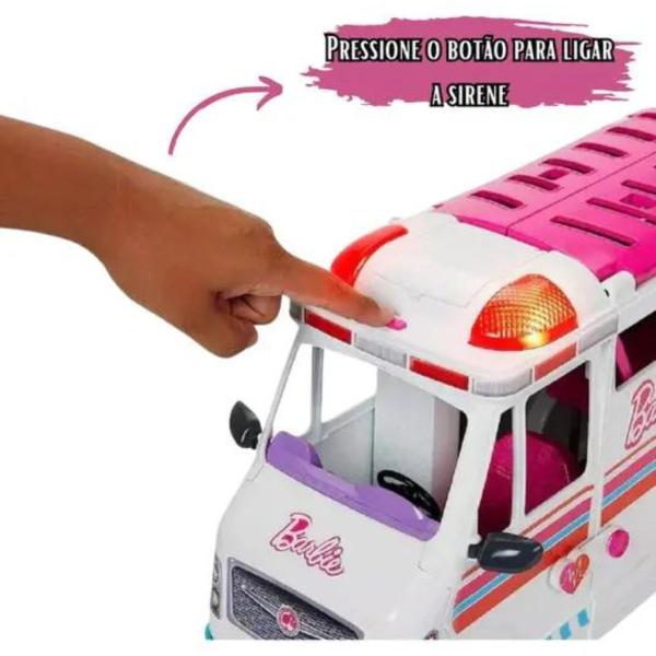 Imagem de Barbie Ambulância E Clínica Móvel HKT79 Mattel