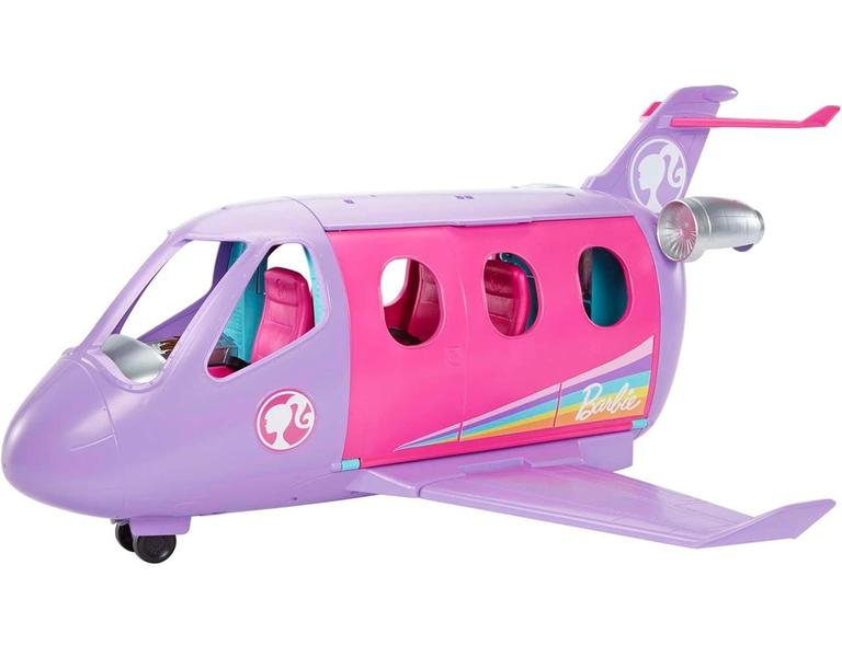 Imagem de Barbie Avião Com Boneca Piloto Conjunto Jatinho De Brinquedo