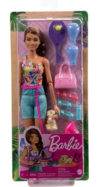 Imagem de Barbie Boneca, Brinquedo Infantil, Morena com Cachorrinho, Conjuntos