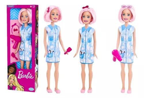 Imagem de Barbie Boneca Profissões Cabeleireira Acessórios Large Doll 65cm Grande Brinquedo infantil meninas