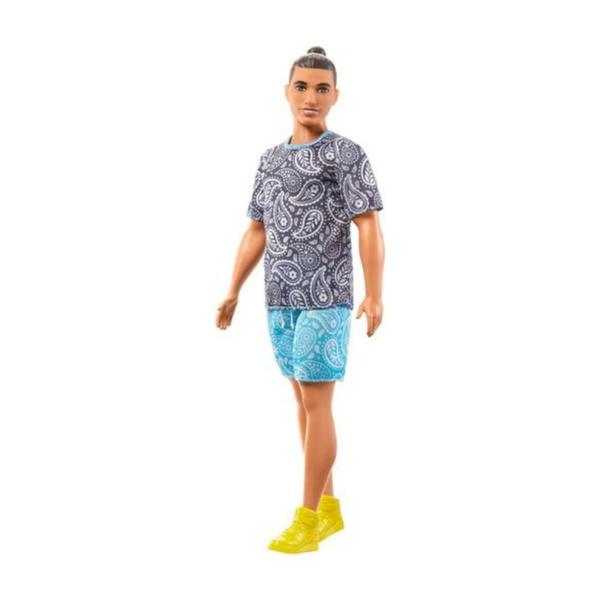 Imagem de Barbie Boneco Ken Fashionista Moreno com Coque - Mattel