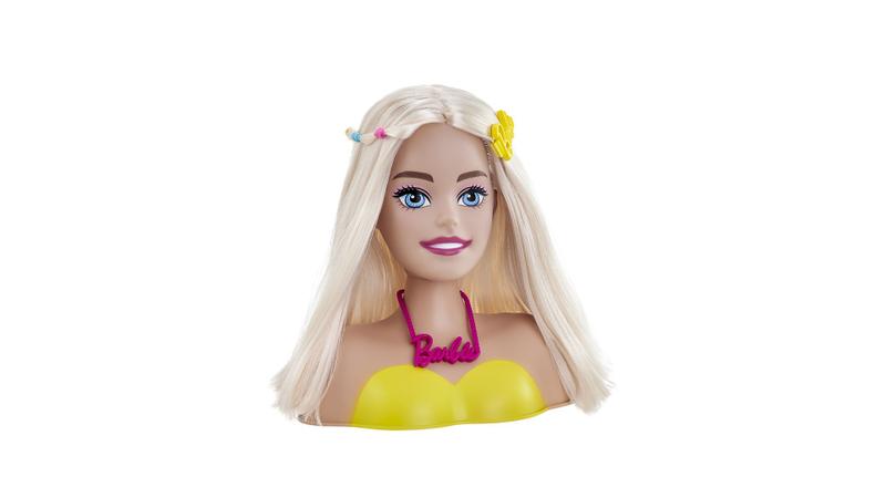 Imagem de Barbie Busto Maquiagem Modelador de Cachos Loira c/ Acessorios Mattel