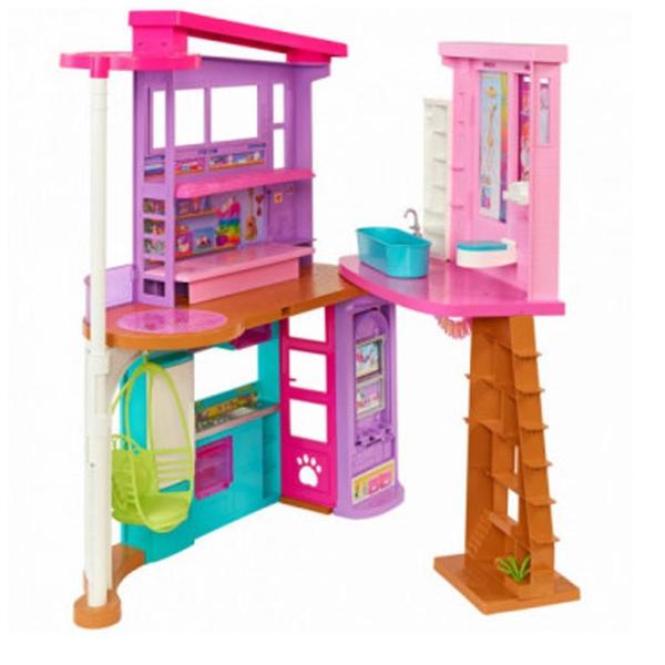 Barbie Casa 2 Andares Malibu House Playset 30 Peças Mattel Imagem de Barbie Casa 2 Andares Malibu House Playset 30 Peças Mattel