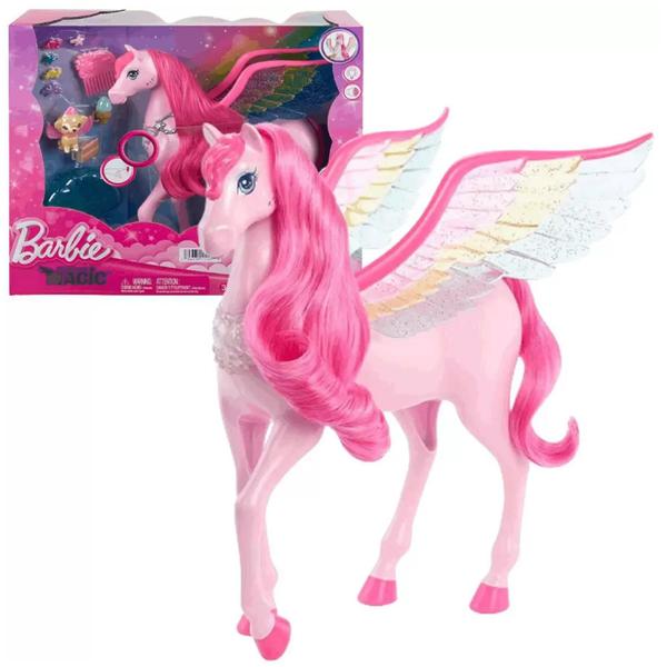 Imagem de Barbie Cavalo Pégaso Alado Rosa com Som e Luz - Mattel - 194735111992