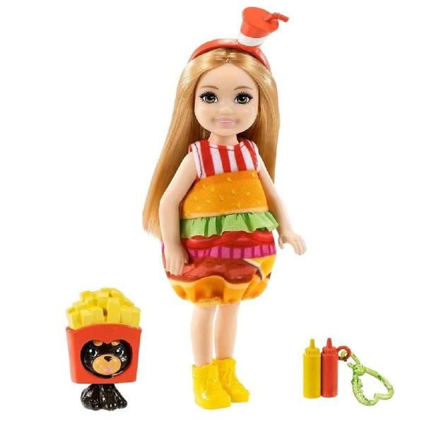 Imagem de Barbie Chelsea Boneca Festa A Fantasia Hamburguer - Mattel