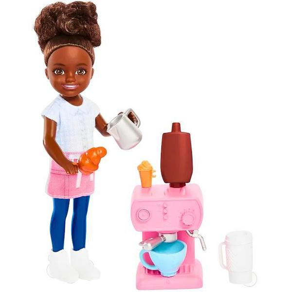 Imagem de Barbie Chelsea Profissões Barista HKD95 Mattel