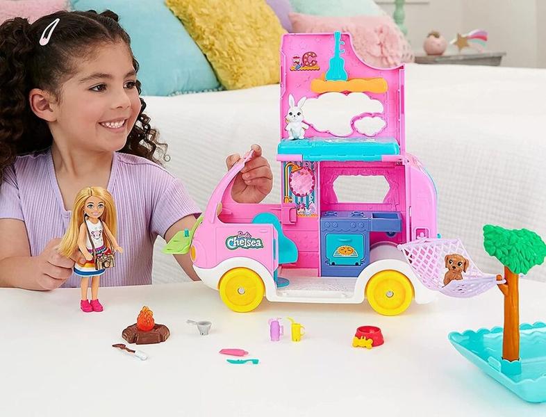 Imagem de Barbie Chelsea Trailer de Acampamento Com Acessórios - Mattel HNH90