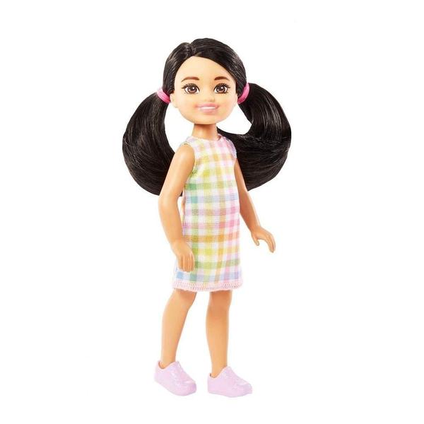 Imagem de Barbie Chelsea Vestido Xadrez Pastel - Mattel