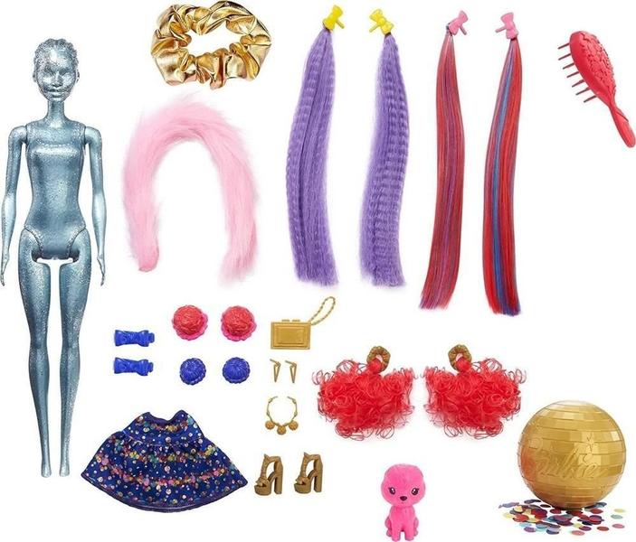 Imagem de Barbie Color Reveal Penteados De Festa - Roxo - Mattel